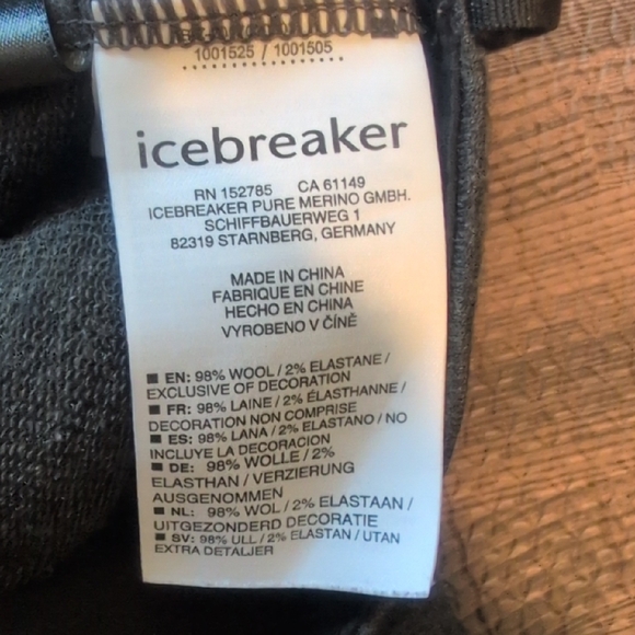 Icebreaker Merino Gray Pants - Picture 4 of 4